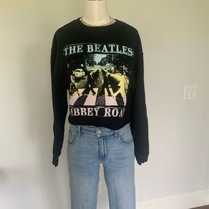 Beatles Cropped Sweatshirt